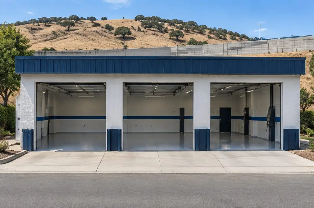 Illustration: a coated garage floor in a typical Auto Center Drive and Somersville Road home