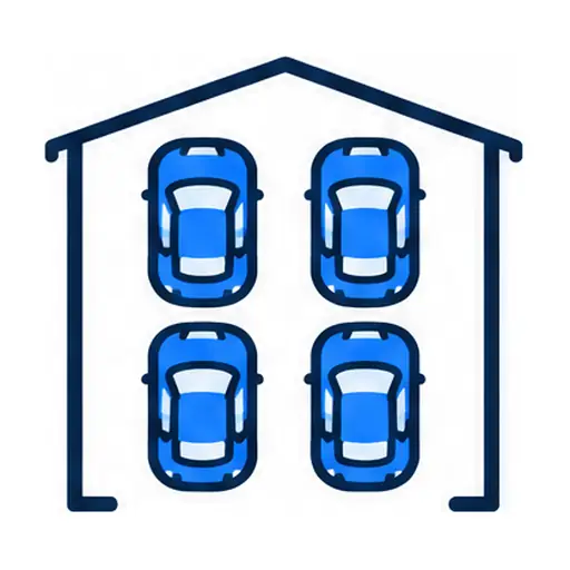 Schematic: 4-car garage