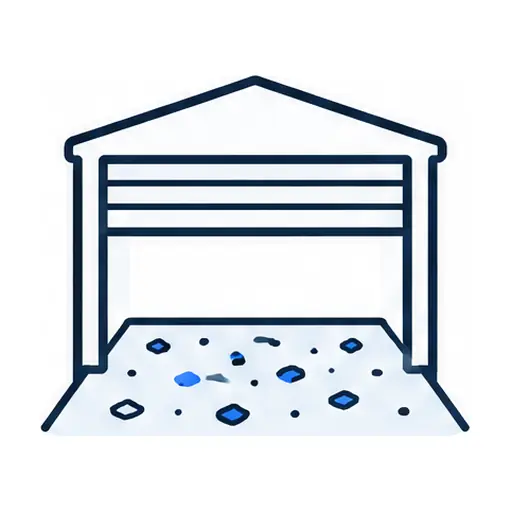 Schematic icon: Flake Epoxy Garage Floor