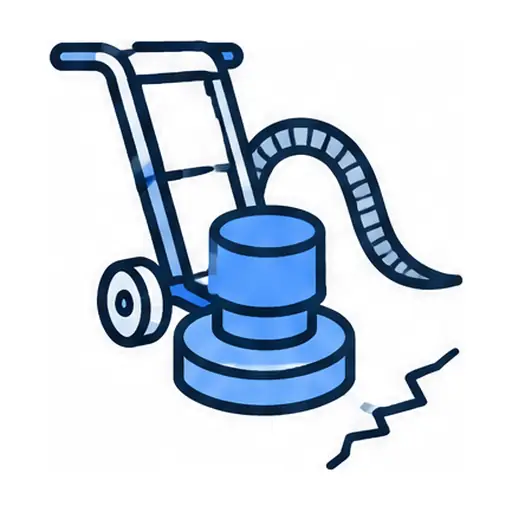 Schematic icon: Garage Floor Prep and Crack Repair