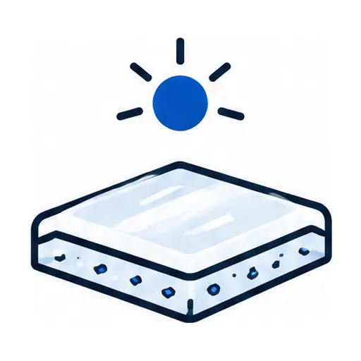 Schematic icon: Polyaspartic Garage Floor